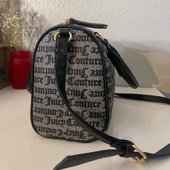 Juicy Couture Black Satchel with Strawberry Accent - Picture 4 of 7